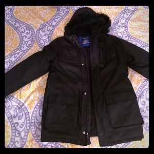 Black nautica fur coat size large!